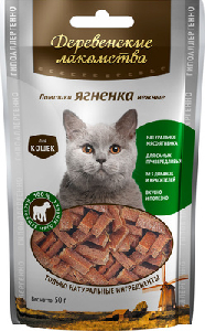 Деревенские Лакомства «Традиционные» нежные ломтики ягненка для кошек