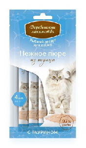 Деревенские Лакомства Нежное пюре из тунца для кошек