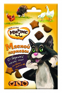 Мнямс Мясной карнавал для кошек (утка, индейка, курица) 50 г