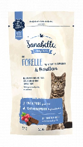 Bosch Sanabelle Snack с форелью и клюквой лакомство для кошек