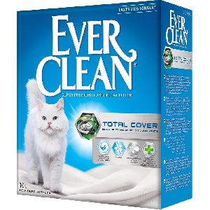 Ever Clean комкующийся наполнитель с активированным углем, без запаха, Total Cover