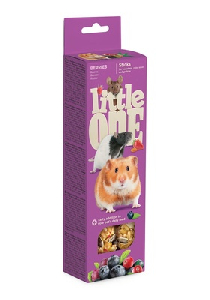 Little One Палочки для хомяков, крыс, мышей и песчанок с ягодами