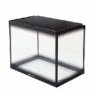 Аквариум LED-компакт со светильником LED RGB, 15 л, чёрный