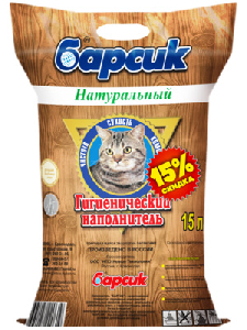Барсик натуральный древесный наполнитель