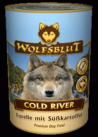 Консервы Wolfsblut (Волчья кровь) Cold River Adult (Холодная Река для взрослых) с форелью и бататом 395гр