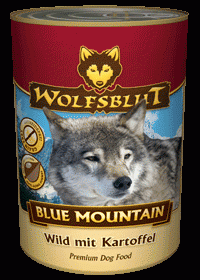 WКонсервы Wolfsblut (Волчья кровь) Blue Mauntain Adult (Голубая гора для взрослых) Оленина картофель 395гр