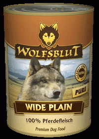 Консервы Wolfsblut (Волчья кровь) Wide Plain Pure (Широкая равнина для взрослых) Конина батат кактус 395гр