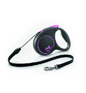 Flexi рулетка-трос для собак, Black Design S Cord 5м 12кг