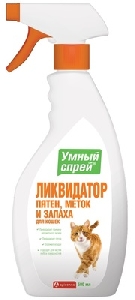 Apicenna умный спрей Ликвидатор пятен, меток и запаха для кошек 500мл