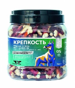 Лакомство для собак Green Cuisine Крепкость, кальциевая косточка с уткой