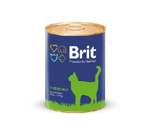 Brit Premium консервы для кошек, с говядиной