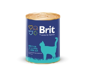 Brit Premium консервы для стерилизованных кошек: мясное ассорти с птицей