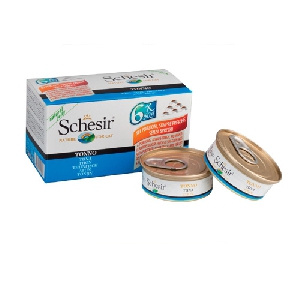 Schesir 6 штук по 50 г консервы для кошек с тунцом
