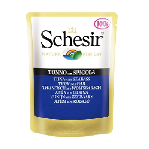 Schesir паучи для кошек с тунцом и окунем