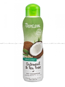 Tropiclean лечебный «Овсянный с экстрактом чайного дерева» шампунь для собак